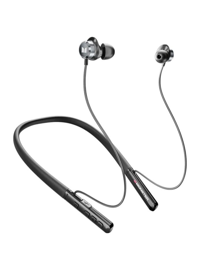 Monster SGO3 Pro Wireless Earphones Bluetooth 5.3 Magnetic Neckband Sports Headset, Waterproof, HiFi Sound, Type-C Fast Charging, Up to 15 Hours Playtime - Image 1