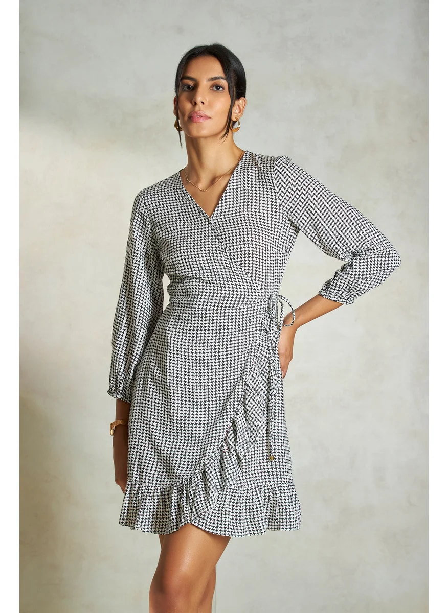 Virgio Virgio Striped Fit & Flare Dress