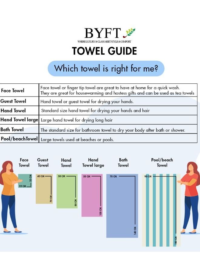 BYFT Spring (Blue) Microfiber Gym Towel (50 x 100 Cm-Set of 1 Pc) Highly absorbent and Quick Dry Bath linen-450 Gsm  - Image 4