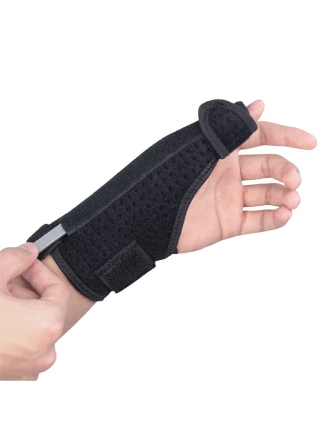 FDTY Thumb Splint Spica Support Brace  Reversible Thumb Wrist Stabilizer Compression Splint for BlackBerry Thumb, Trigger Finger, Hand Pain Relief, Arthritis, Tendonitis - Image 1