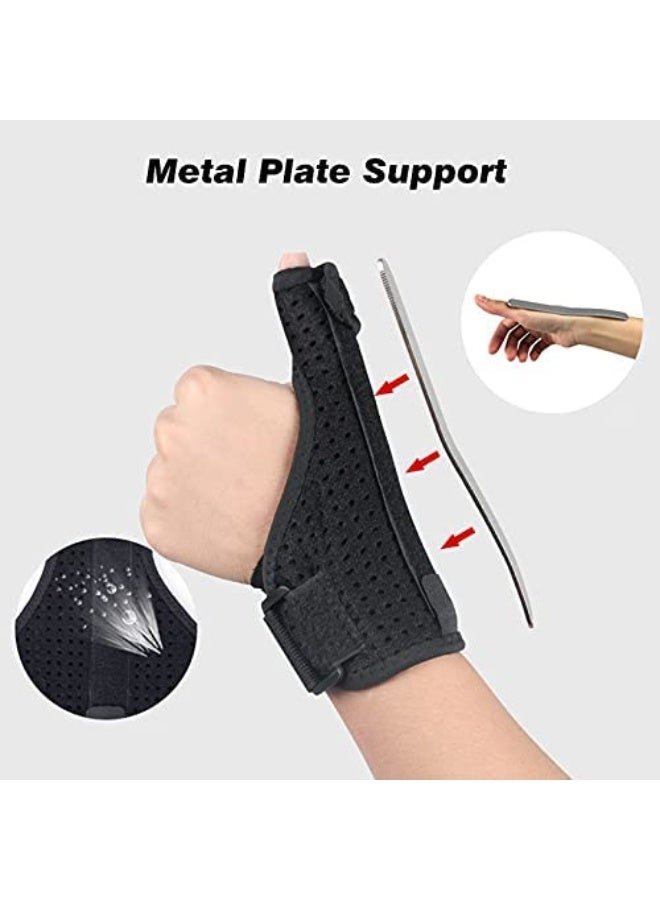 FDTY Thumb Splint Spica Support Brace  Reversible Thumb Wrist Stabilizer Compression Splint for BlackBerry Thumb, Trigger Finger, Hand Pain Relief, Arthritis, Tendonitis - Image 2
