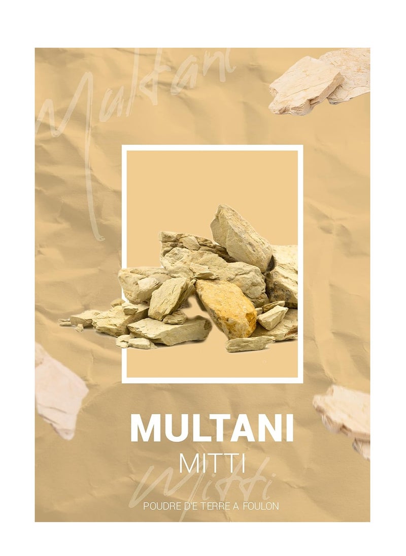 She made - Multani Mitti Powder Natural for Face | 100gms (3.52 Oz) | 100% Pure & Natural Fullers Earth Indian Healing Clay for Deep Cleansing, Tan Removal & Even Skin Tone - Image 1