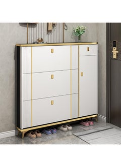 Generic Modern Ultra Thin Shoe Storage, Entrance Shoe Rack new Narrow, With Accessory Drawer Shoe Cabinet. flip shoe rack  - Image 1