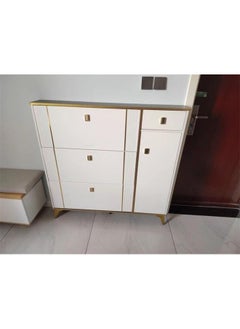 Generic Modern Ultra Thin Shoe Storage, Entrance Shoe Rack new Narrow, With Accessory Drawer Shoe Cabinet. flip shoe rack  - Image 4
