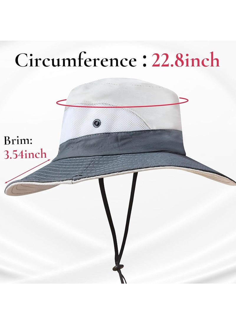 Goolsky Ponytail Sun Bucket Hat for Women Men Wide Brim UPF 50+ Fishing & Beach Hats  - Image 5