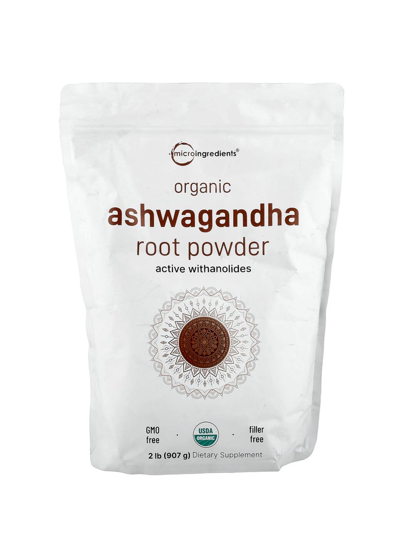 Organic Ashwagandha Root Powder, 2 lb (907 g)