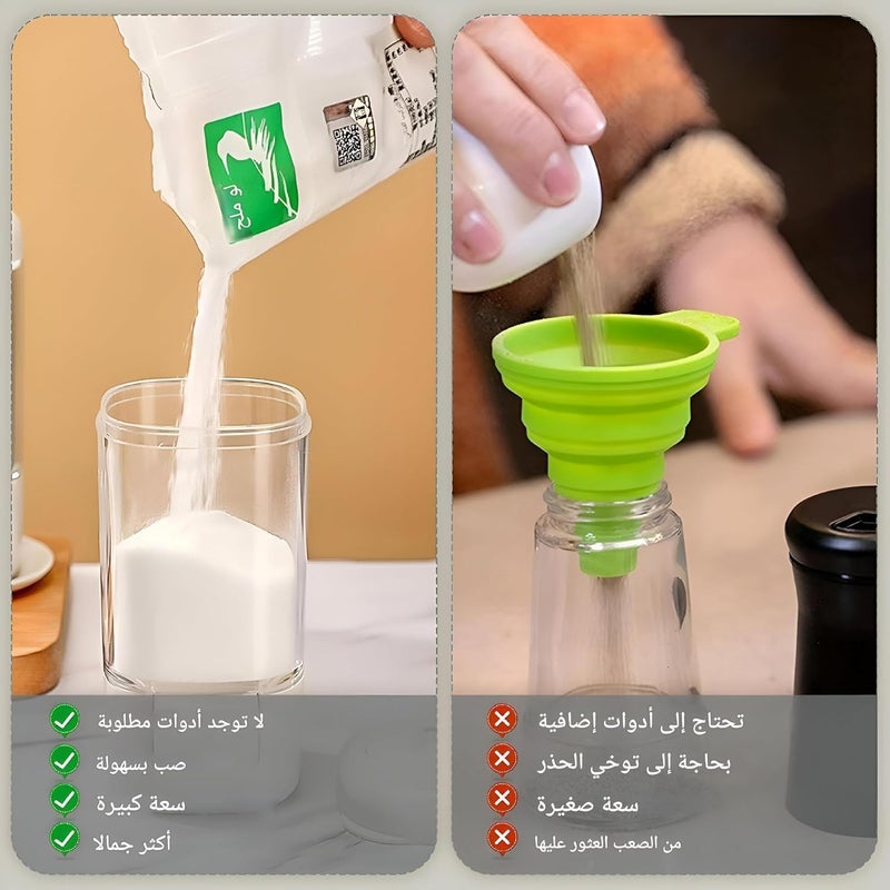 Adjustable Spice Dispenser with Measuring Control Dial Transparent Salt and Pepper Shaker Easy Pour Seasoning Container Ergonomic Kitchen Tool for Accurate Cooking - Image 5