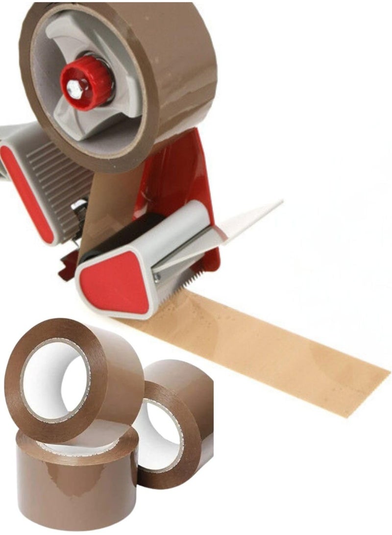 Brown Packaging Packing Tape BOPP Heavy Duty Carton Shipping Warehouse Moving 2 inch x 50 Yard ONLY TAPE (2 inch x 50 yard - 3 pc) - Image 3