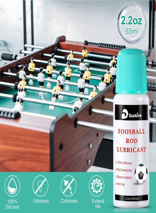 Dunkive Foosball Rod 100% Silicone Lubricant with No Spill Applicator Foosball Lubrication Oil for Table Rods Accessories - Image 5