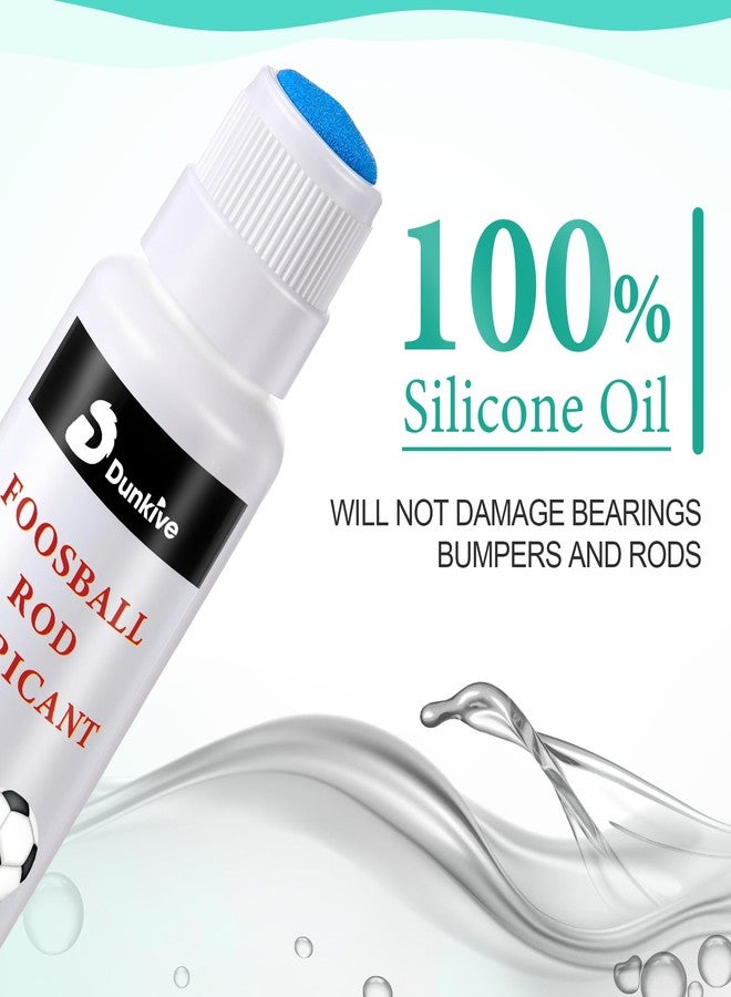 Dunkive Foosball Rod 100% Silicone Lubricant with No Spill Applicator Foosball Lubrication Oil for Table Rods Accessories - Image 4
