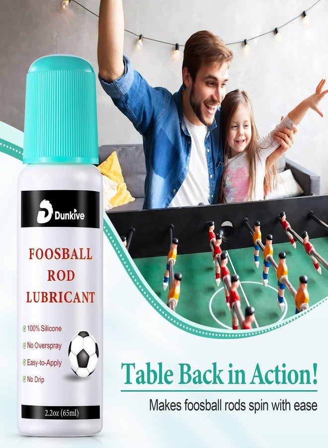 Dunkive Foosball Rod 100% Silicone Lubricant with No Spill Applicator Foosball Lubrication Oil for Table Rods Accessories - Image 3