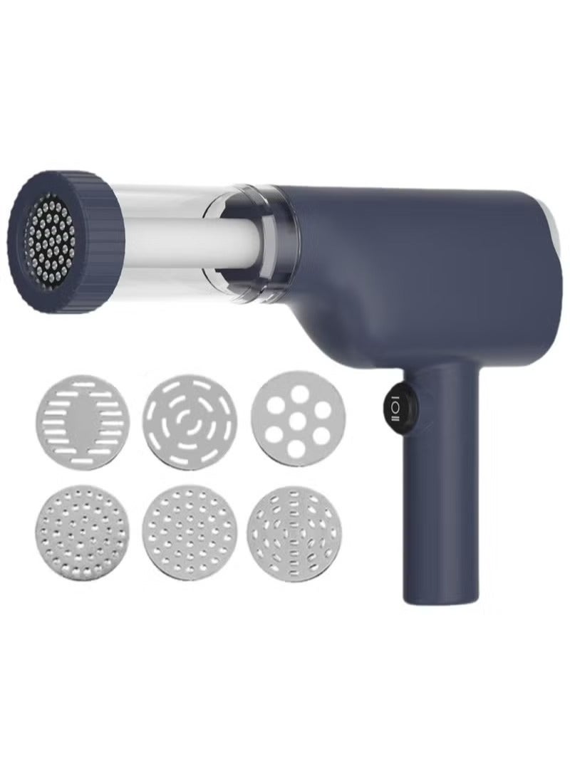 RaboS آلة صنع المعكرونة الكهربائية المحمولة اللاسلكية، 6 أقراص تشكيل، آلة نودلز محمولة، آلة لف المعكرونة محلية الصنع، آلة نودلز قابلة لإعادة الشحن للمطبخ - Image 3