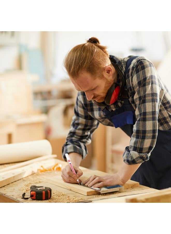 Eersida Multi-Purpose Deep Hole Marker Pens Long Deep Nib Markers 20Mm Long Head Drill Markers Colorful Waterproof Carpenter Pens For Construction Bathroom Woodworking(24 Pieces) - Image 2