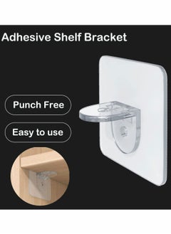 Y&D Punch Free Shelf Support Peg, 30 pcs Self Adhesive Shelves Clips for Kitchen Cabinet, Book Shelves, Strong Partition Holders Pin, Pin Closet, Brackets Clapboard Layer  - Image 3