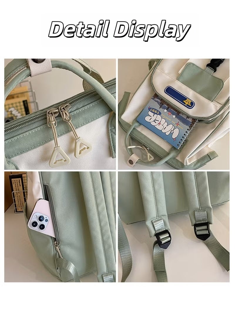 جاك سيركل حقيبة ظهر للكمبيوتر المحمول مع جيب حامل بهلوان عملاق، محفظة ظهر للعمل أثناء السفر، حقيبة مدرسية مضادة للماء، حقيبة كتب جامعية لطيفة كاجوال، حقيبة كتب جامعية كاجوال للأعمال، حقيبة ظهر للكمبيوتر للسفر والممرضات والمدرسين - Image 5