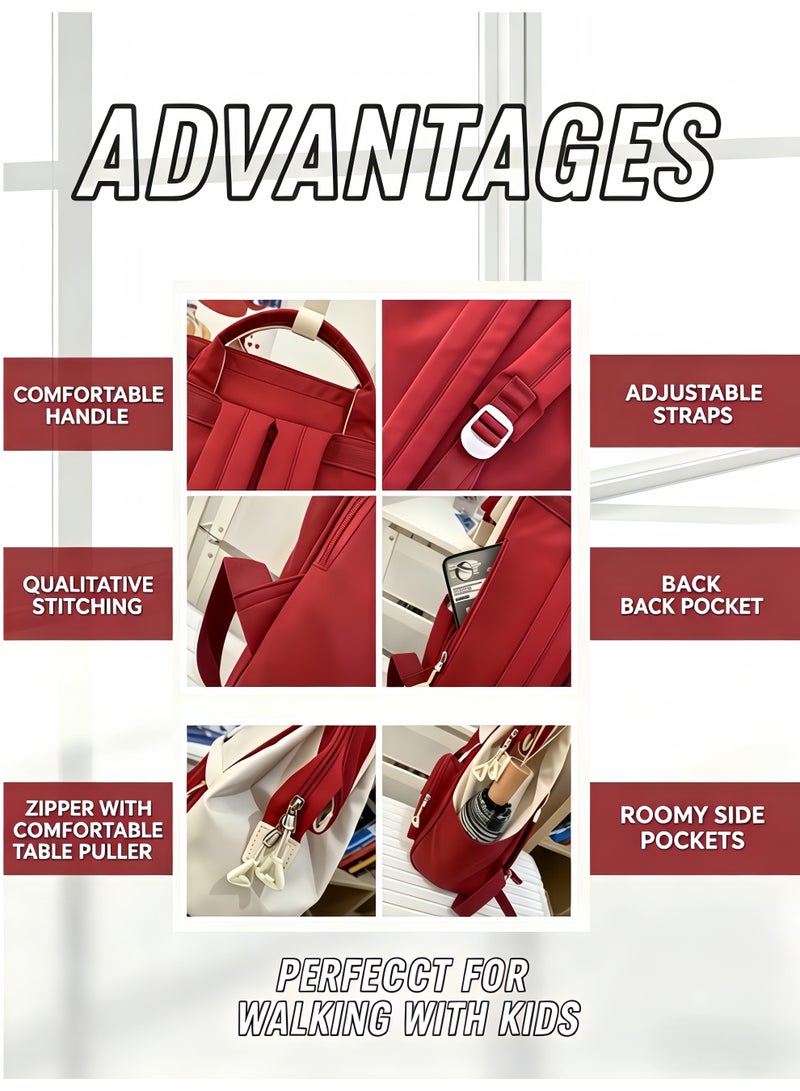 جاك سيركل حقيبة ظهر للكمبيوتر المحمول مع جيب حامل بهلوان عملاق، محفظة ظهر للعمل أثناء السفر، حقيبة مدرسية مضادة للماء، حقيبة كتب جامعية لطيفة كاجوال، حقيبة كتب جامعية كاجوال للأعمال، حقيبة ظهر للكمبيوتر للسفر والممرضات والمدرسين - Image 4