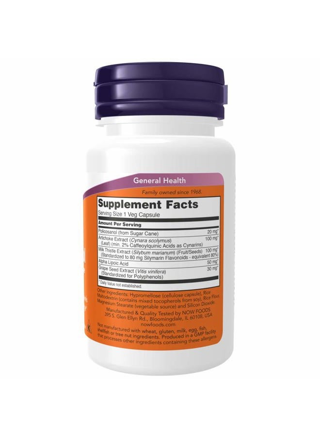 now Foods Policosanol 20mg Plus, 180 Vcaps (90 X 2) - Image 2