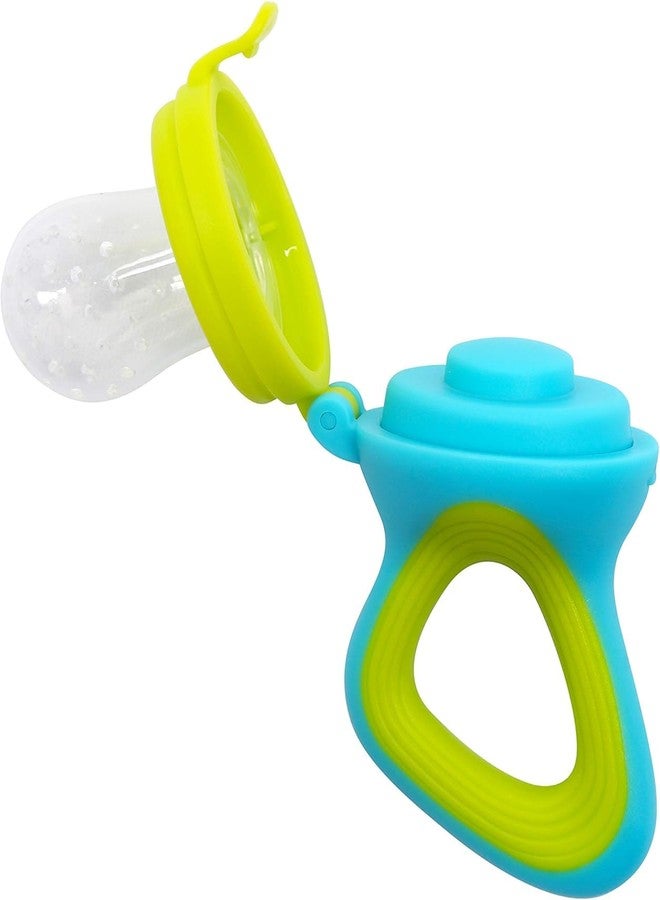 Miracle Moms Soft Silicone Nibbler with Extra Mesh for Babies, Baby Fruit & Food Feeder, Anti Choking Fruit Pacifier, Teether for Infant, 100% BPA Free, 3 Months+ (1, Orange) - Image 5