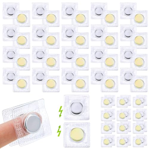 Fireboomoon 32 Pairs 1.18 Inch Invisible Hidden Sew Magnetic Snap,PVC Strong Magnetic Closures Fastener Snaps Buttons for Purses Handbag Clothing DIY Crafts - Image 1