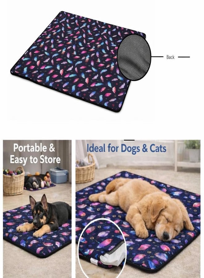 BohoBark Pet Floor Mat Small Size (Black) | Anti-Skid Waterproof Pet Mat for Dogs & Cats | Easy Wash Feeding & Sleeping Mat | Durable Non-Slip Pet Mat for Indoor Use - Image 3