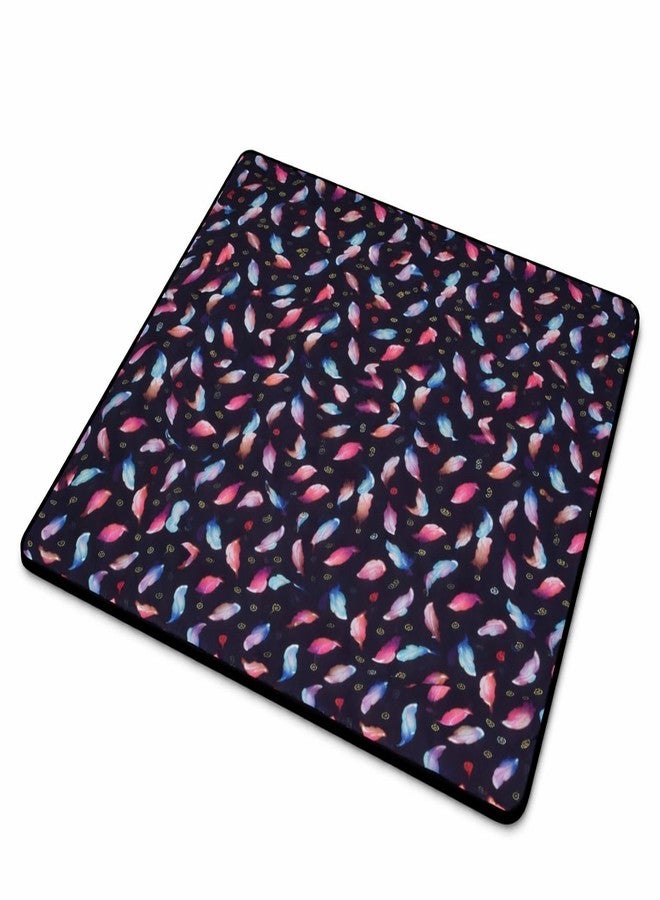 BohoBark Pet Floor Mat Small Size (Black) | Anti-Skid Waterproof Pet Mat for Dogs & Cats | Easy Wash Feeding & Sleeping Mat | Durable Non-Slip Pet Mat for Indoor Use - Image 1
