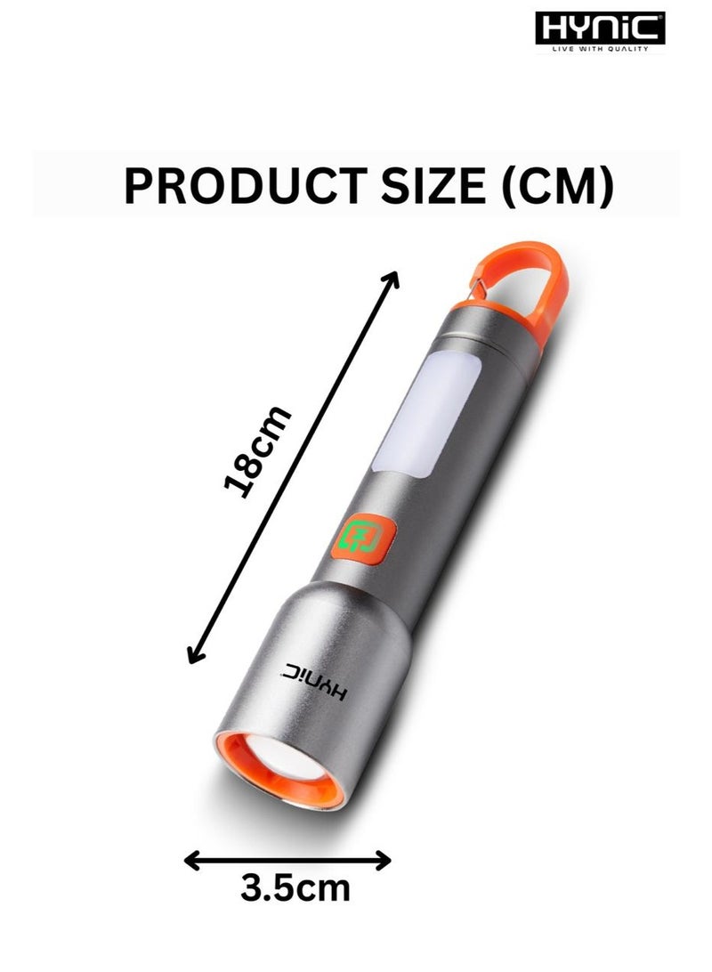 هاينك مصباح LED متعدد الوظائف بسعة 500 لومن مع فانوس مدمج، بطارية 4000 مللي أمبير أمبير، وتصميم قابل لإعادة الشحن من نوع C قابل للتحميل - Image 4