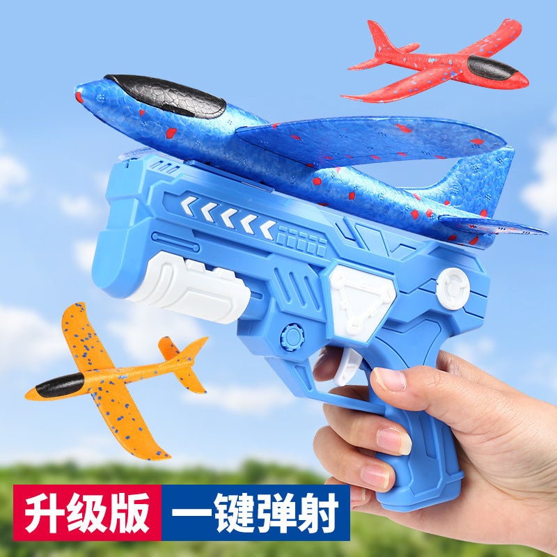 【Daifa】 Aircraft Foam Ejection Aircraft Parent-Child Interaction Outdoor Foam Aircraft Park Stall Toys - Image 4