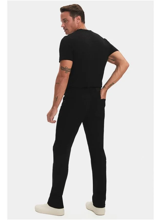 JUNE June Men Slim Fit Trouser Black
