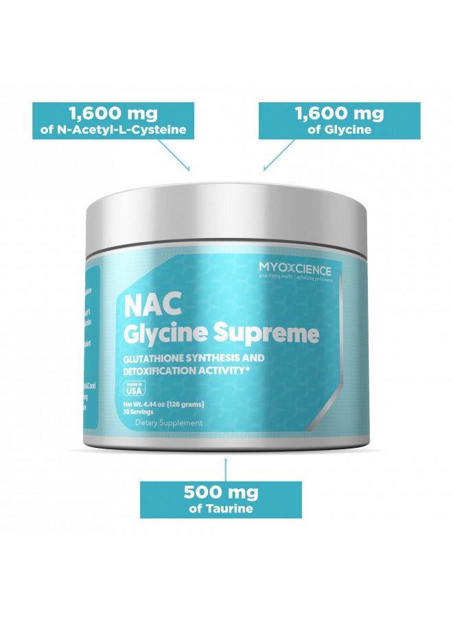 MYOXCIENCE MYOXCIENCE NAC + Glycine Supreme N-Acetyl-L-Cysteine, Glycine and Taurine Combination,Powder  - Image 2