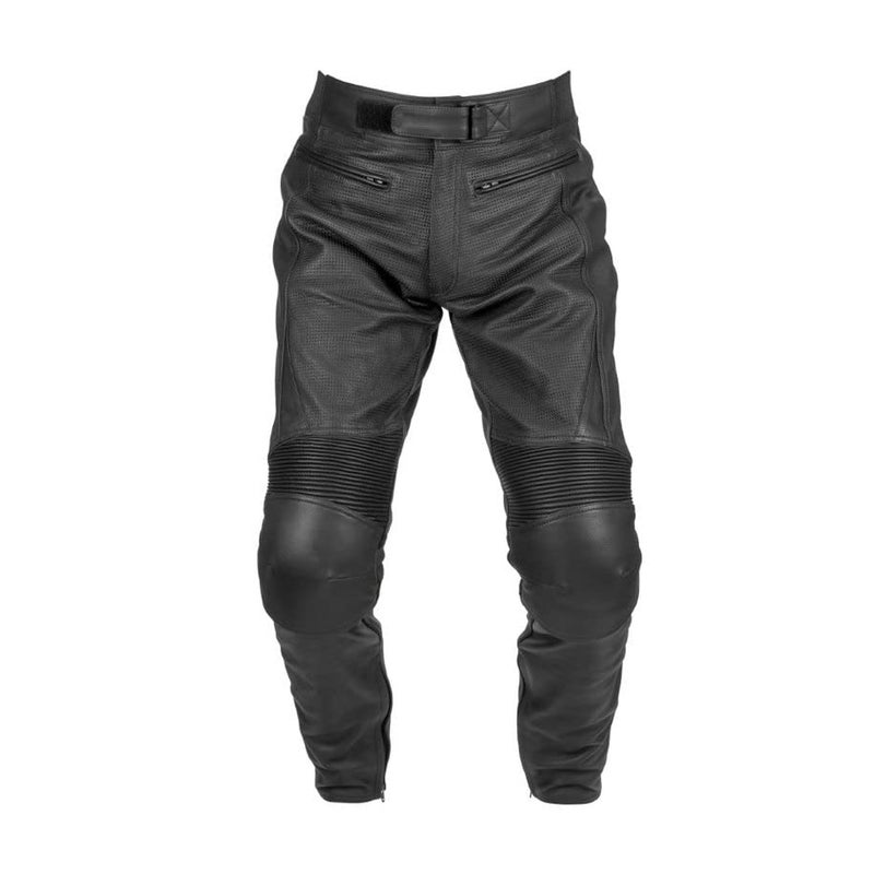 Noru Kuro Leather Motorcycle Pants Black - Image 2