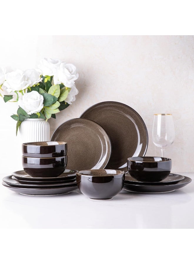 LERATIO مجموعة أدوات الطعام الخزفية LERATIO لـ 4 أشخاص - Image 1