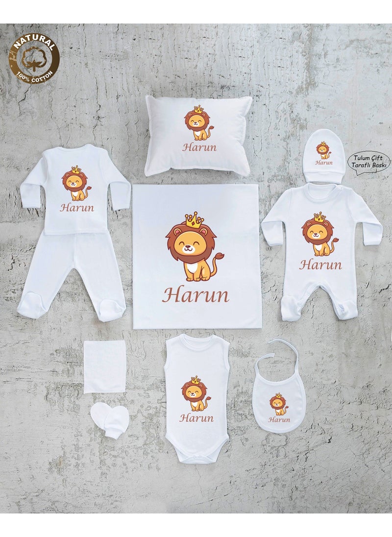 Yzc Home E100 Personalized, Named, Baby Boy 10LU White Hospital Exit 