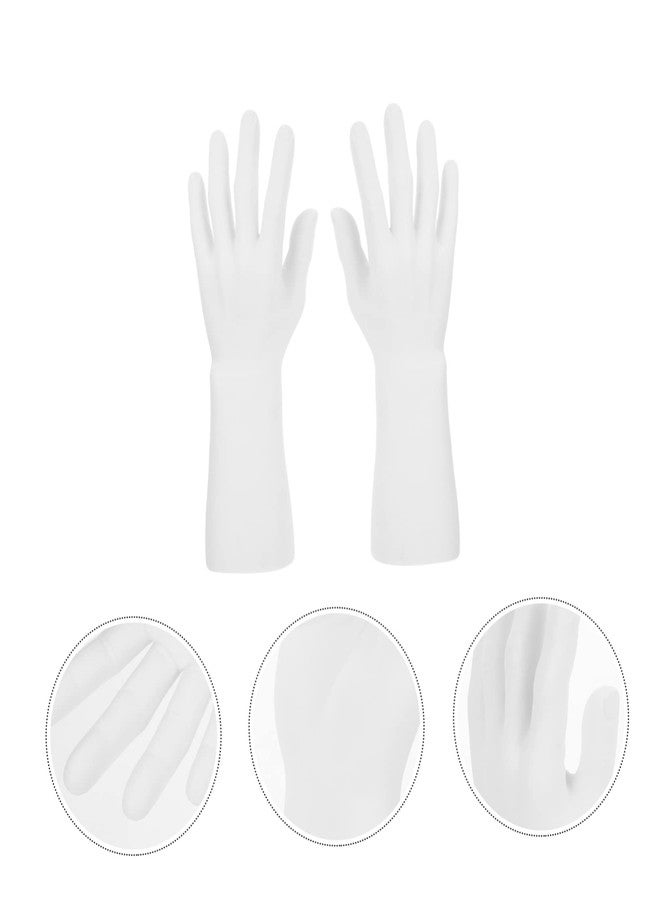 UKCOCO Male Hand Mannequin Display for Jewelry 2Pcs Desktop Ring Holder Multi-Function Hand Model for Bracelets Watches and Rings Durable and Lightweight - Image 3