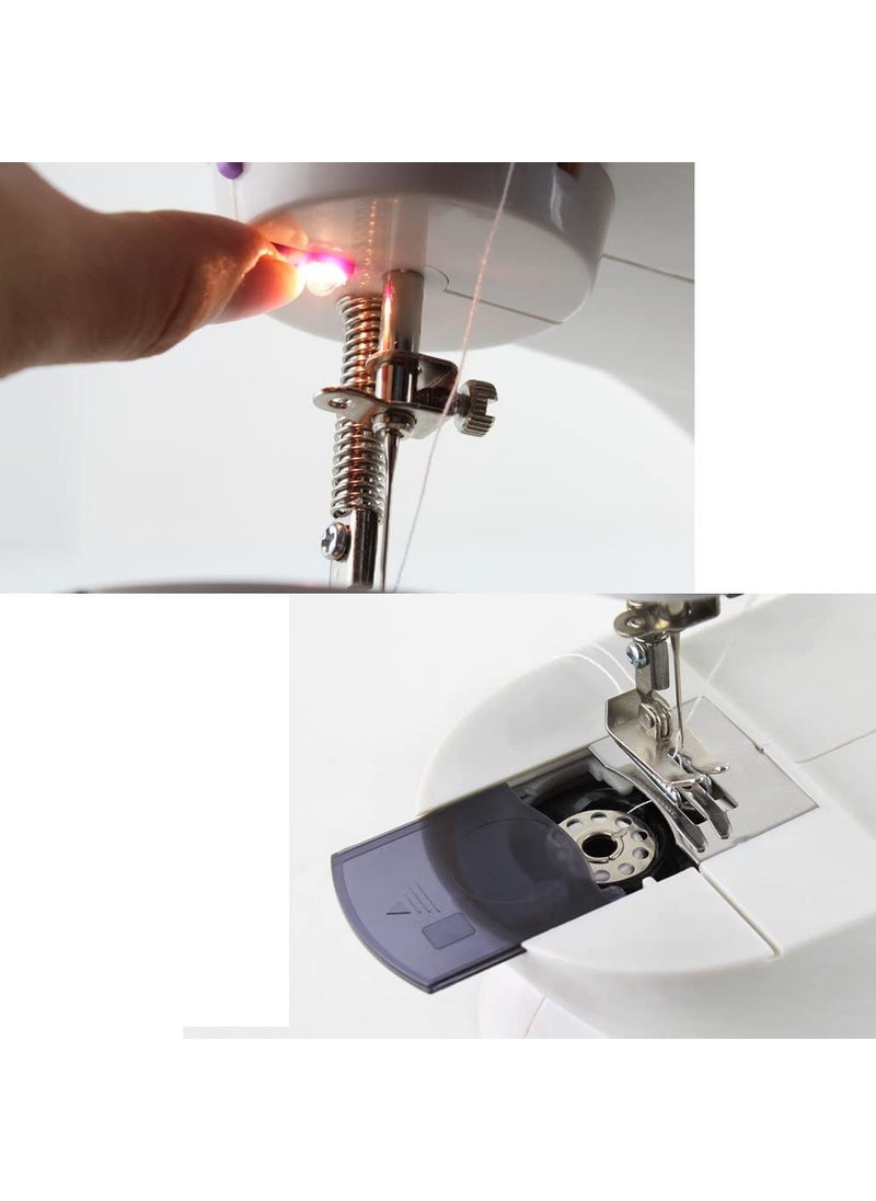 Generic HOME_310 Mini Sewing Machine For Home Tailoring Use Mini Silai Machine Mini Stitching With With Multicolour Threads Set  - Image 4