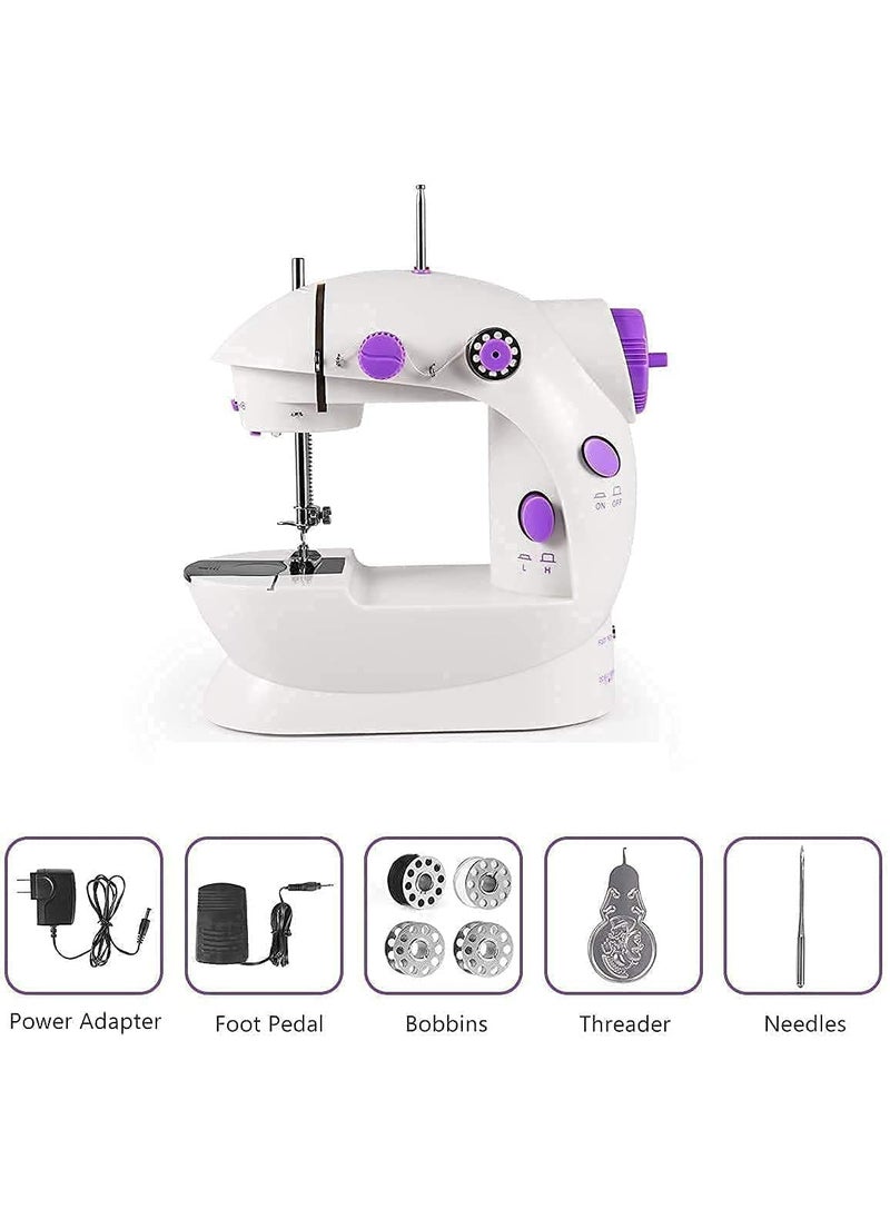Generic HOME_310 Mini Sewing Machine For Home Tailoring Use Mini Silai Machine Mini Stitching With With Multicolour Threads Set  - Image 3