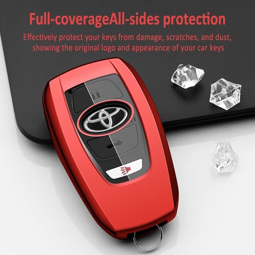 Tengare Car Key Fob Cover for Toyota GR86 Key Case Protector Holder 2022 2023 2024 2025 - Image 2