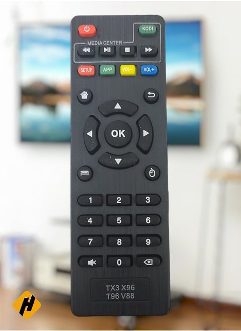 Replacement Remote Control For Android TV Box TX3 X96 T98 V88 Black
