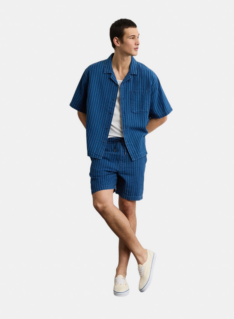 American Eagle AE Relaxed Fit Short Sleeve Camp Collar Shirt - Image 5