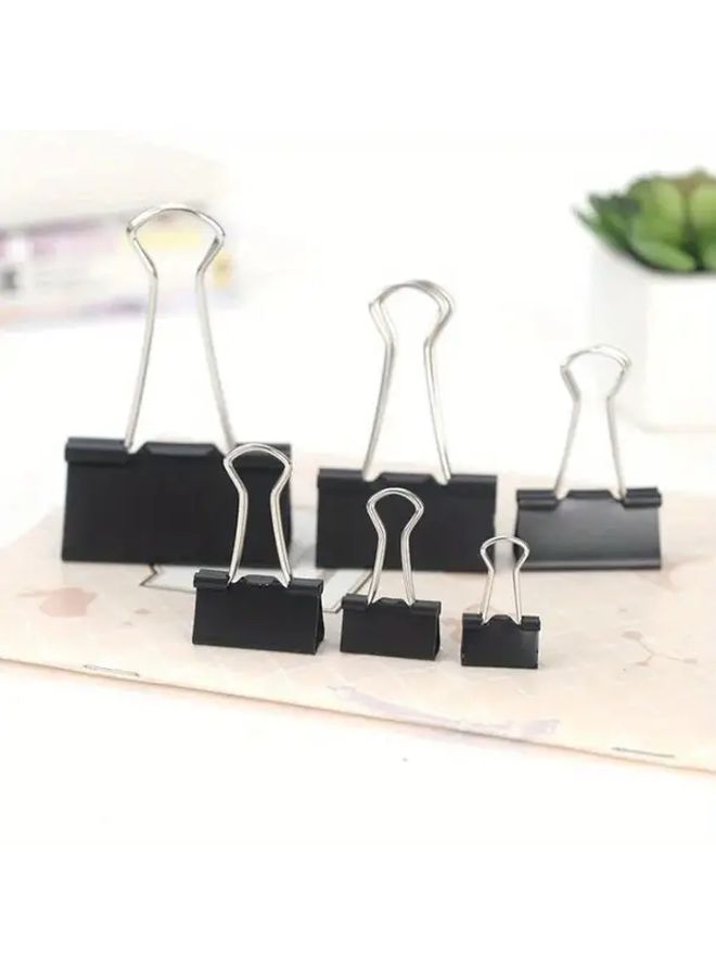 Heavy Duty 41MM Black Office Clips Long Tail Design For Documents Binders Folders - Image 4