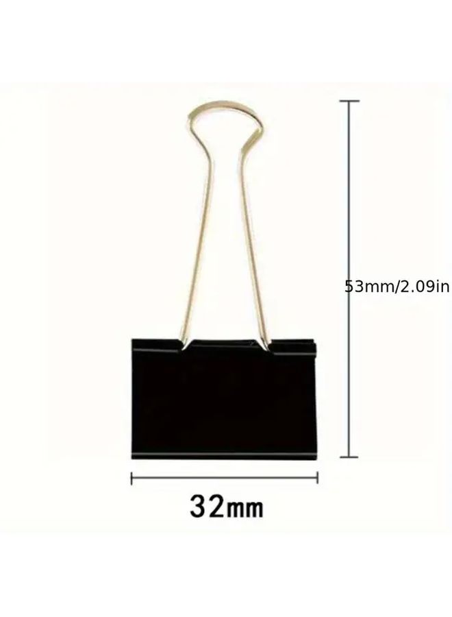 Heavy Duty 41MM Black Office Clips Long Tail Design For Documents Binders Folders - Image 5