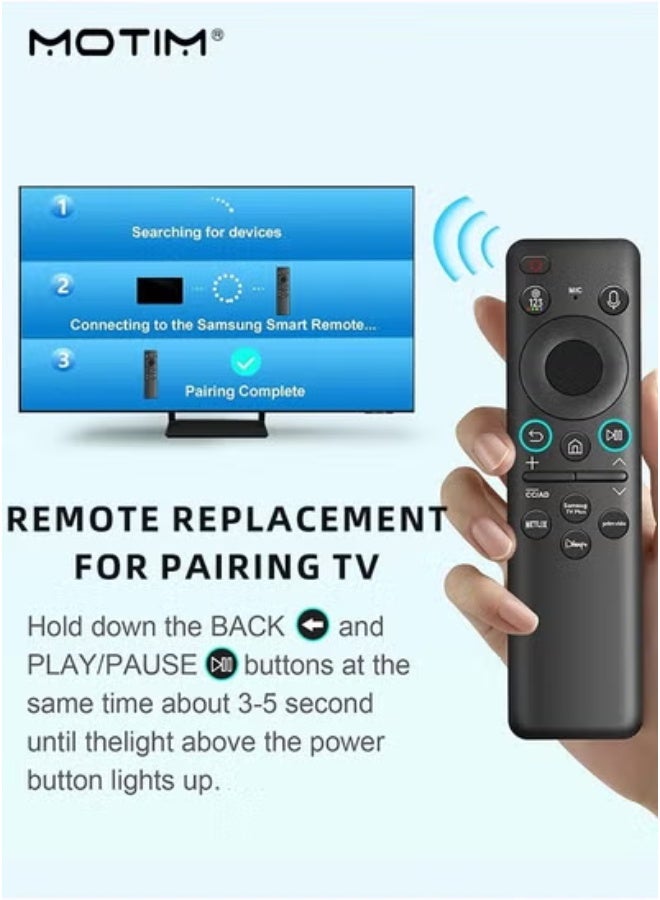 Motim Universal Solar Remote Control for Samsung Smart TV, Voice Commands Pointing, Voice Remote Solar Charging Remote Control - Image 4