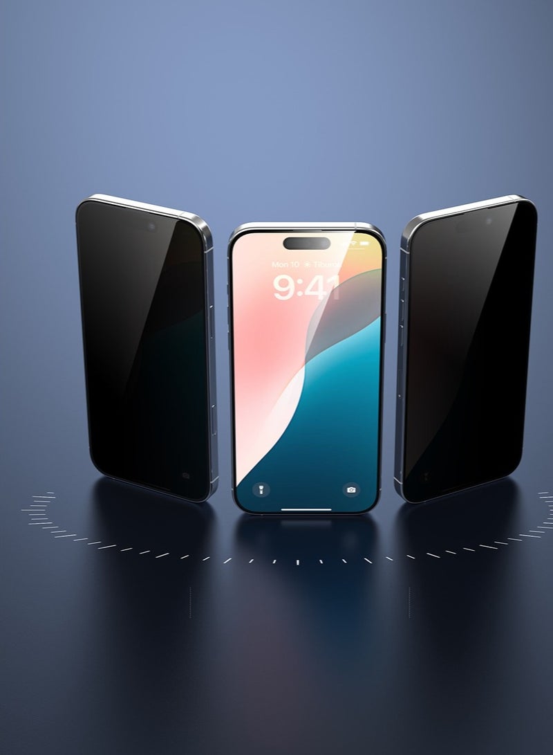 Devia iPhone 15 Pro Screen Protector ensures that your screen is protected from scratches and shocks while maintaining your personal privacy. Thanks to the double-reinforced glass and supports quick fingerprint recognition - Image 3