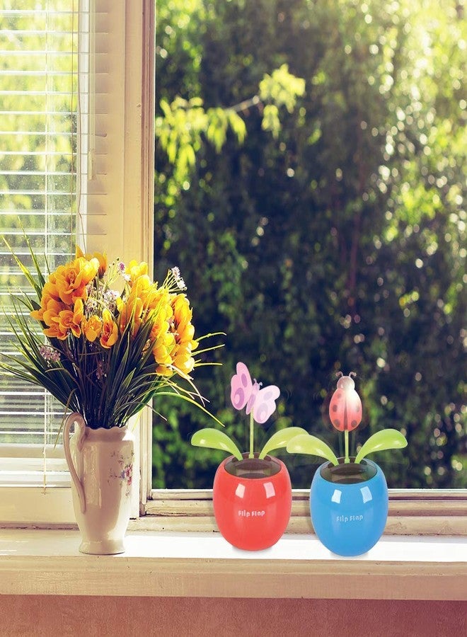 ArtCreativity Solar Toys for Kids, Set of 4, Solar Powered Dancing Flower Toys with Adhesive Stickers, Colorful Assorted Designs, Cute Window and Car Dashboard Decorations, Kids Party Favors - Image 5