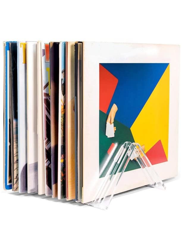 MONSSIVE MONSSIVE Acrylic 12 slot magazine holder desktop Organiser office Organiser  - Image 3