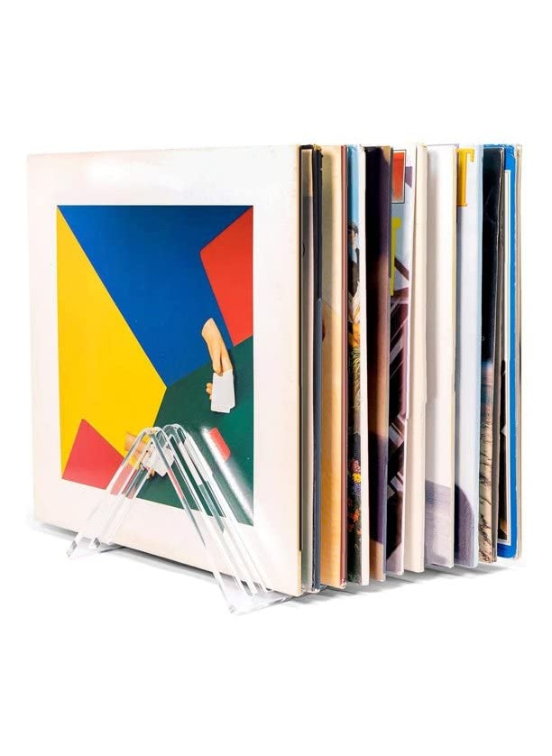 MONSSIVE MONSSIVE Acrylic 12 slot magazine holder desktop Organiser office Organiser  - Image 5