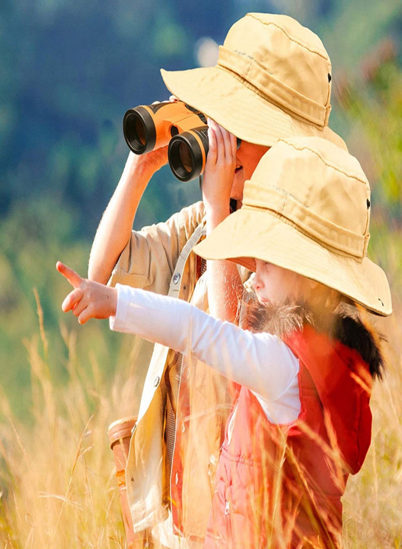 مجموعة مغامرات الأطفال، مجموعة المستكشف الخارجي، لعبة تعليمية مبكرة مع منظار، شبكة فراشة، حقيبة ظهر، قبعة، صندوق جمع الحشرات، بوصلة، صافرة، مكبر، ملقط حشرات، مصباح يدوي | برتقالي - Image 5