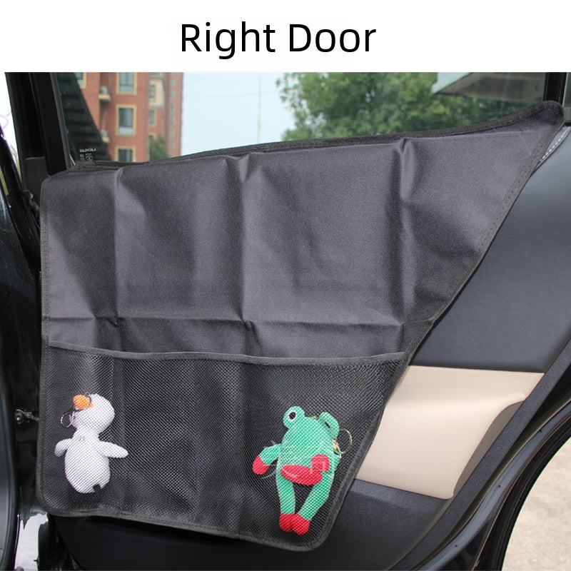 Car Door Pet Pad 72x42 Oxford Fabric Dog - Magic Tape Installation Scratch Protector for Vehicles - Image 5