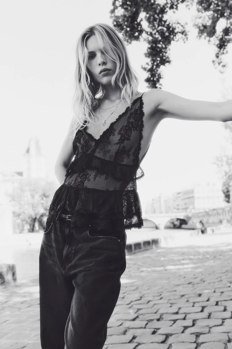 H&M Lace strappy top