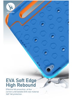 Moxedo Moxedo Rugged Protective EVA Silicone Kids Case Cover, Shockproof DIY 3D Cartoon Pattern with Pencil Holder, Stand and Handle Grip Compatible for Apple iPad 2022 (10th Gen) 10.9 inch – Sky Blue  - Image 3