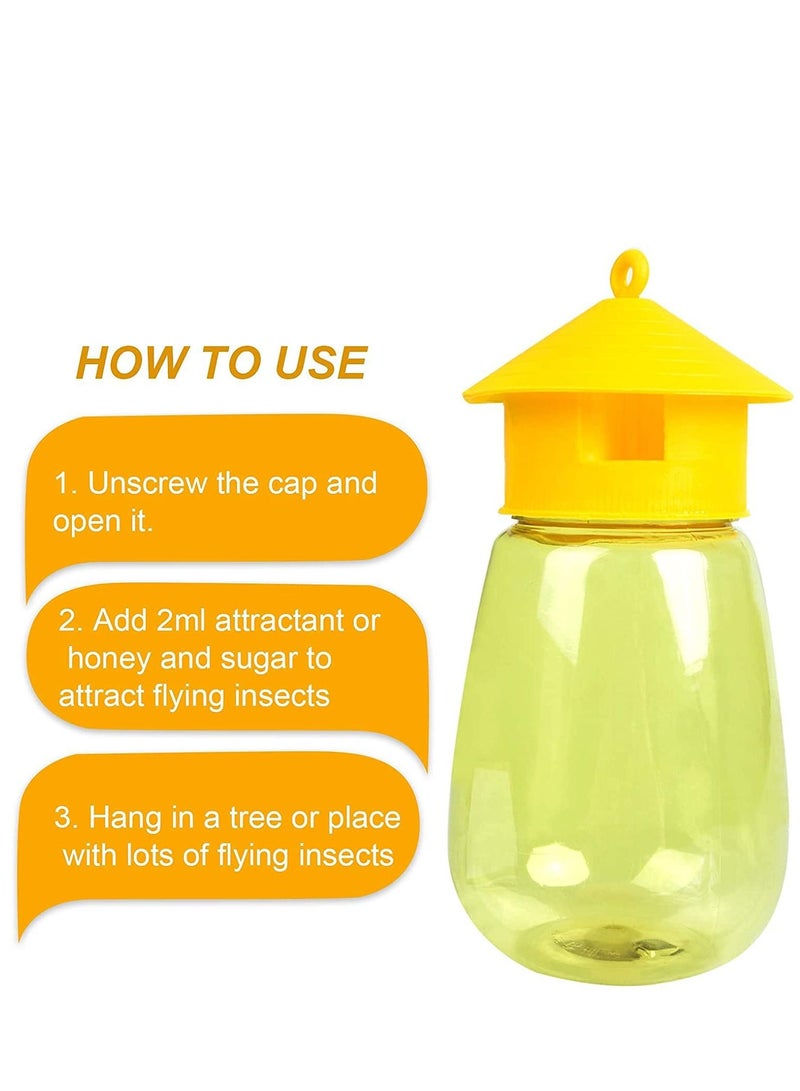 KASTWAVE 2 Pack Fruit Fly Traps Outdoor, Reusable Fly Traps and Fly Catcher,Insect Bug Killer for Garden Farm - Image 2